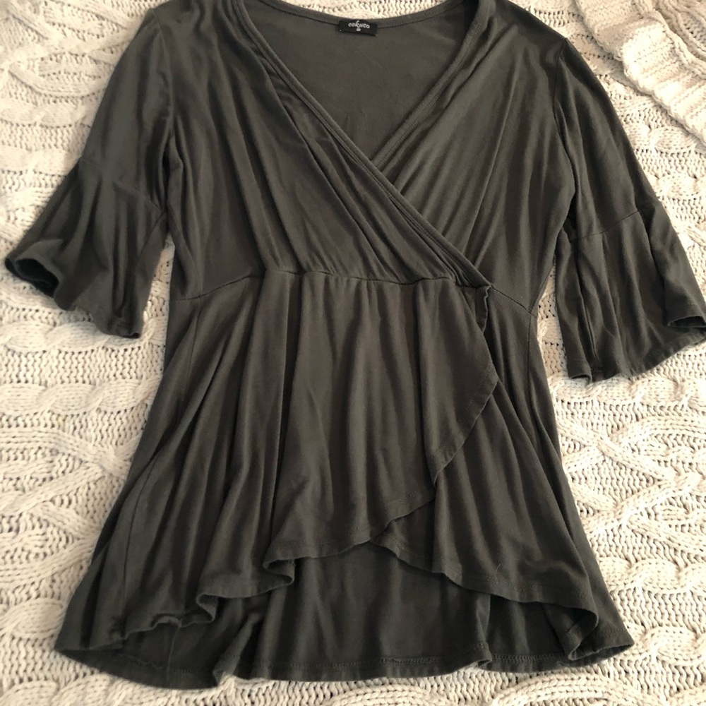 Crossover blouse